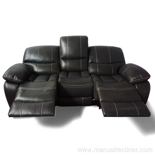 Reclining Leather Sofa European Luxury Living Room Modern